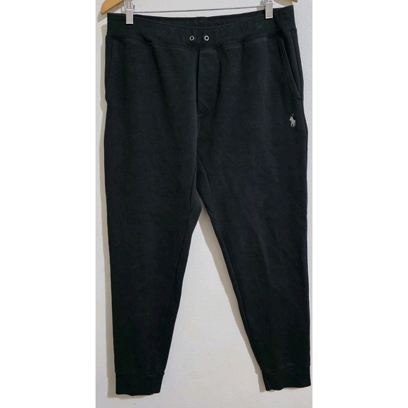 Polo Ralph Lauren Other - Polo Ralph Lauren Double-Knit Jogger Pant Mens L Black Active Sweatpants‎ New